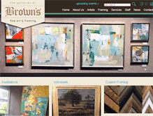 Tablet Screenshot of brownsfineart.com